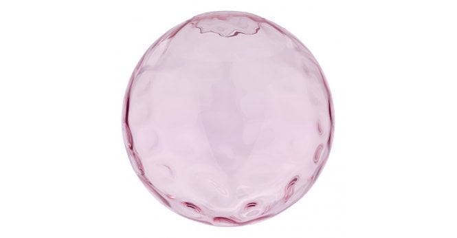 Där Lighting Ripple Easy Fit Pendant Pink Glass