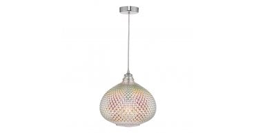 Roisin Pendant Glass & Polished Chrome