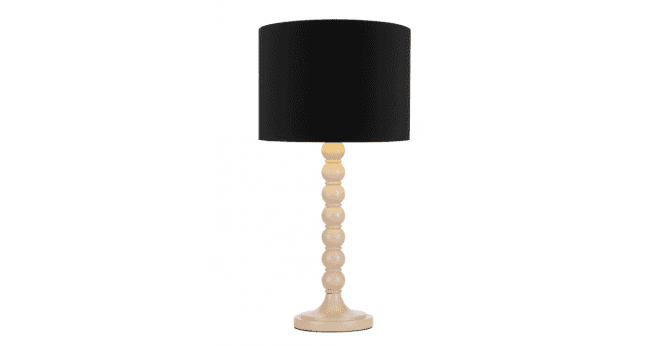 Där Lighting Roja Black Cotton Drum Shade 24cm