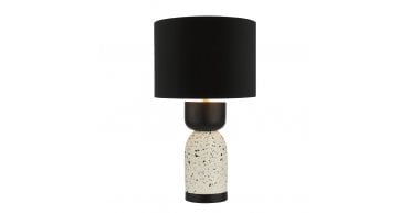 Roja Table Lamp Terrazzo & Black With Shade