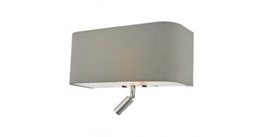 Ronda 3 Light Wall Light Grey With LED Reading Light