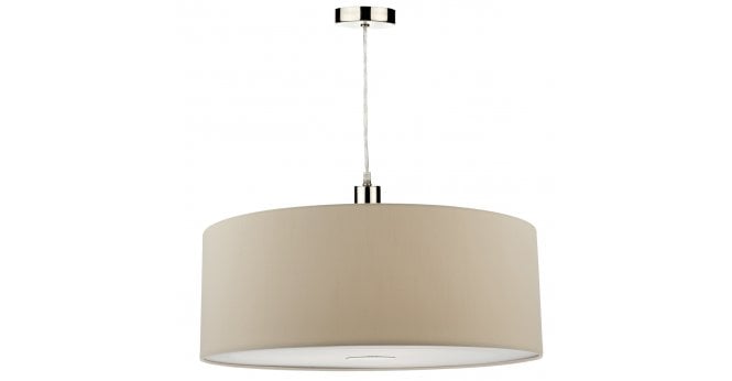 Där Lighting Ronda Ecru Faux Silk Easy Fit Shade 60cm