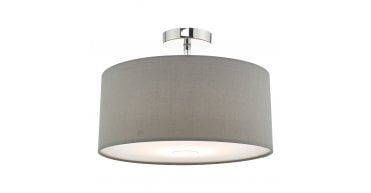 Ronda Grey Faux Silk Easy Fit Shade 40cm