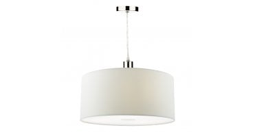Ronda White Faux Silk Easy Fit Shade 40cm