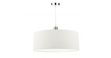 Ronda White Faux Silk Easy Fit Shade 60cm