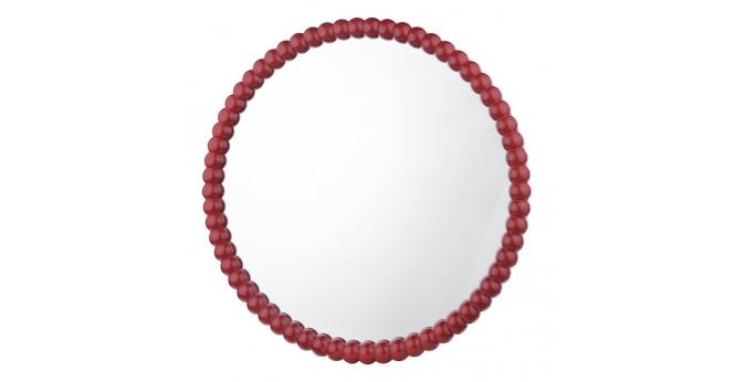Där Lighting Ruan Round Mirror Red 70cm