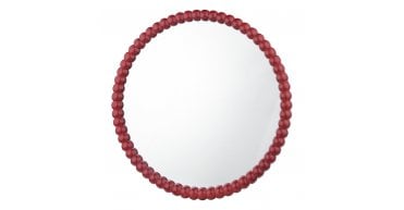 Ruan Round Mirror Red 70cm