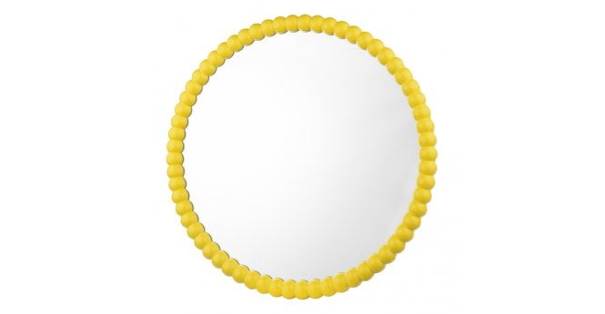 Där Lighting Ruan Round Mirror Yellow 70cm