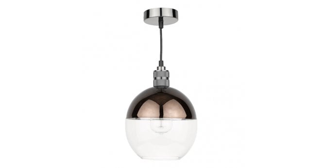 Där Lighting Rue Easy Fit Pendant Glass Bronze