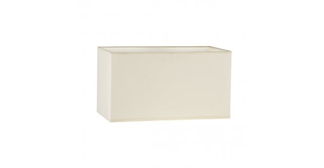 Där Lighting S1021 Cream Cotton Rectangle Shade 34CM