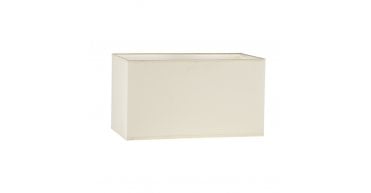 S1021 Cream Cotton Rectangle Shade 34CM