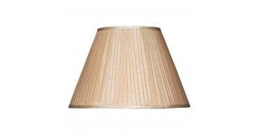 S1086 Taupe Faux Silk Tapered Drum Shade 43cm
