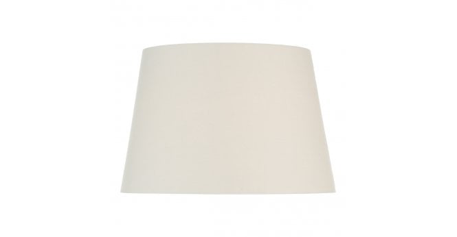 Där Lighting S1099 Cream Cotton Tapered Drum Shade 45cm