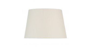 S1099 Cream Cotton Tapered Drum Shade 45cm