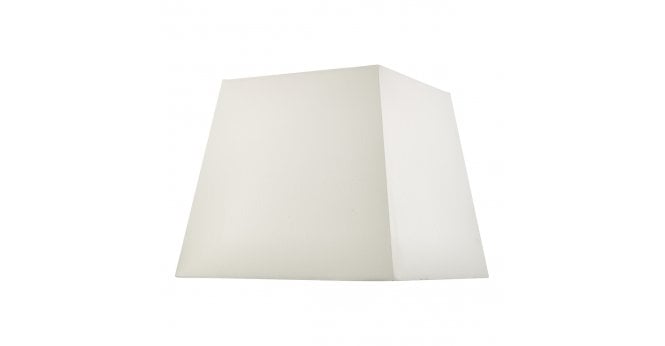 Där Lighting S1101 Ivory Faux Silk Tapered Square Shade 37cm