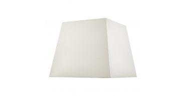 S1101 Ivory Faux Silk Tapered Square Shade 37cm