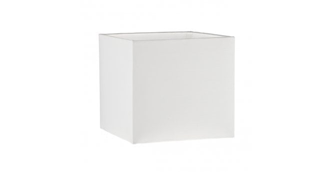 Där Lighting S1106 Ivory Cotton Square Shade 15cm