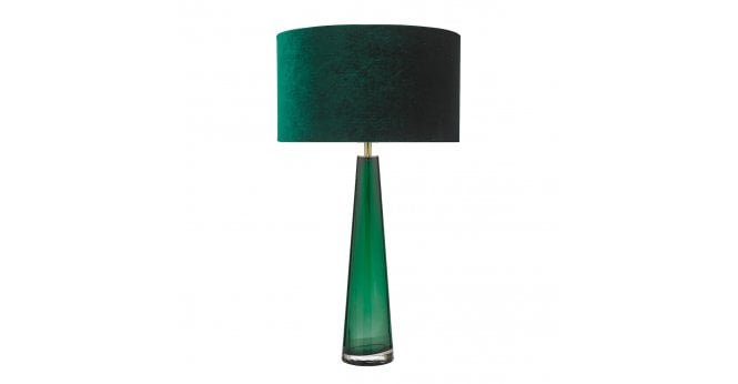 Där Lighting Samara Table Lamp Green Glass