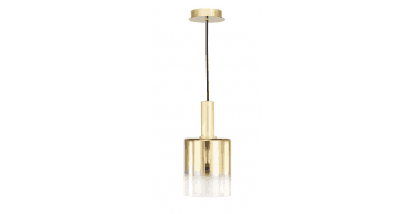 Savannah Pendant Satin Gold and Gold Ombre Glass