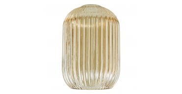 Sawyer Easy Fit Shade Champagne Ribbed Glass