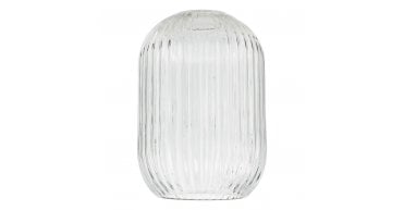 Sawyer Easy Fit Shade Clear Ribbed Glass