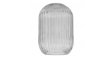 Sawyer Easy Fit Shade Smoked Ribbed Glass