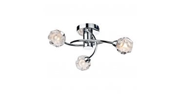 Seattle 3 Light Semi Flush Polished Chrome