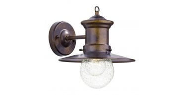 Sedgewick Outdoor Wall Light Bronze Glass IP44
