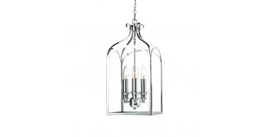 Senator 3 Light Pendant Polished Chrome