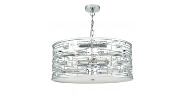 Seville 6 Light Pendant K9 Crystal Polished Chrome