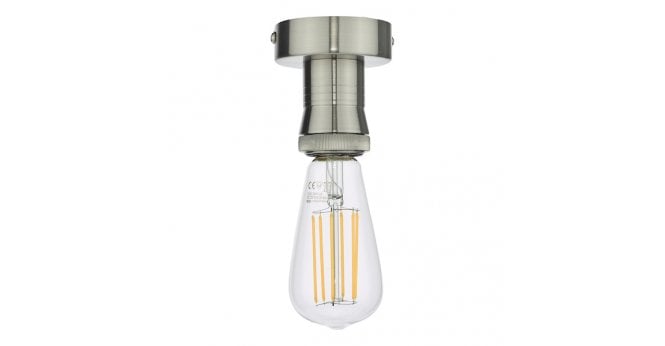 Där Lighting SFB4861 E27 Semi Flush Suspension Antique Chrome Bracket Only