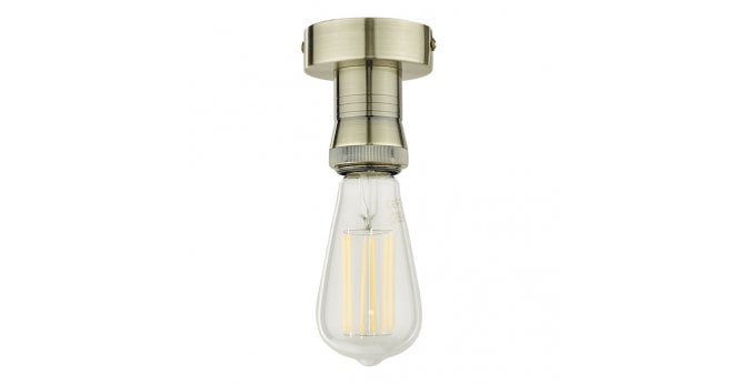 Där Lighting SFB4875 E27 Semi Flush Suspension Antique Brass Bracket Only