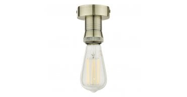SFB4875 E27 Semi Flush Suspension Antique Brass Bracket Only