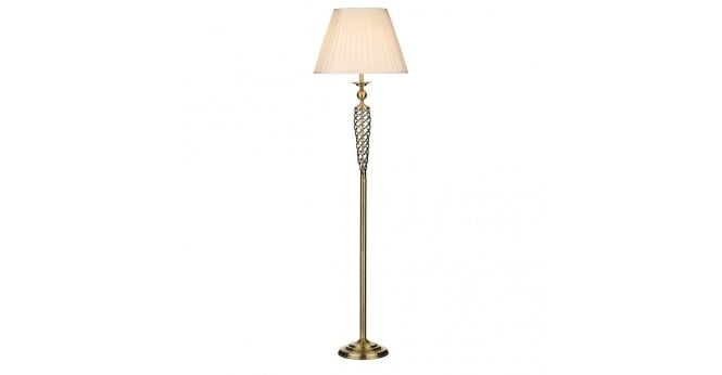 Där Lighting Siam Floor Lamp Antique Brass With Shade (Multipack)