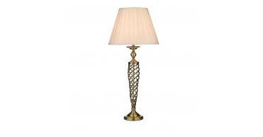 Siam Table Lamp Antique Brass With Shade (Multipack)