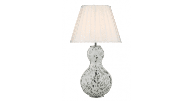 Där Lighting Siam White Cotton Mix Tapered Drum Shade 35cm