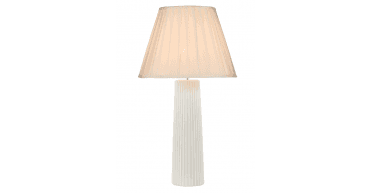 Siam White Cotton Mix Tapered Drum Shade 45cm