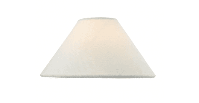 Där Lighting Sivan White Linen Coolie Shade 16cm
