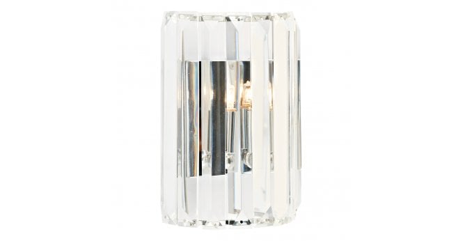Där Lighting Sketch Wall Light Polished Chrome Crystal