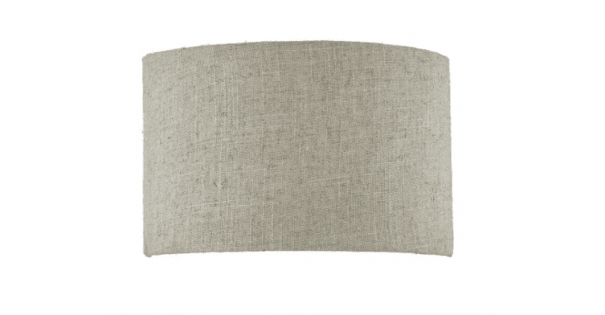 Där Lighting Sophie Natural Linen Half Drum Shade