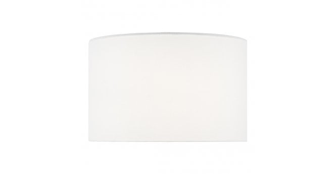 Där Lighting Sphere White Linen Drum Shade 35cm