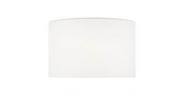 Sphere White Linen Drum Shade 35cm