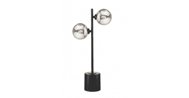 Spiral 2 Light Table Lamp Matt Black Fitting Only