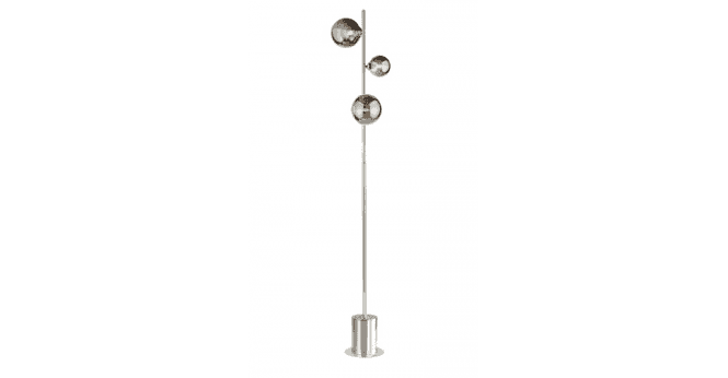 Där Lighting Spiral 3 Light Floor Lamp Polished Chrome