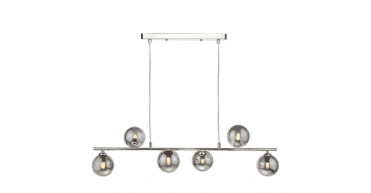 Spiral 6 Light Bar Pendant Polished Chrome Fitting Only