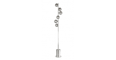 Spiral 6 Light Floor Lamp Polished Chrome Fitting Only