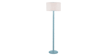 Spool Floor Lamp Blue Base Only