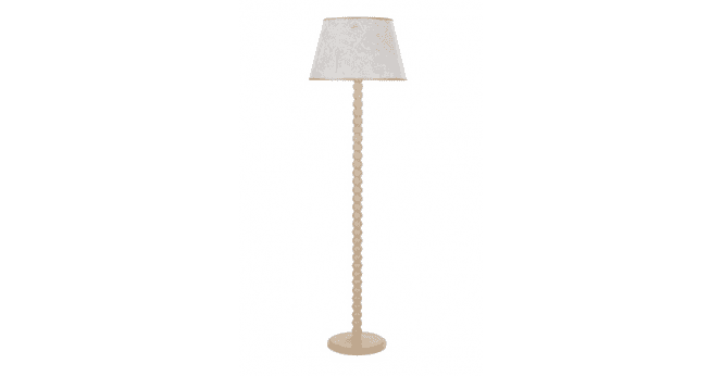Där Lighting Spool Floor Lamp Cream With Shade