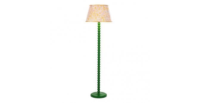 Där Lighting Spool Floor Lamp Gloss Green Base Only