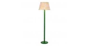 Spool Floor Lamp Gloss Green Base Only